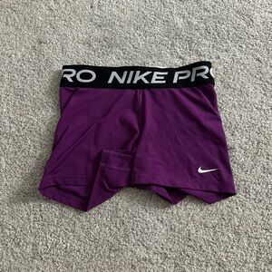 Nike Purple Women's Pro Shorts